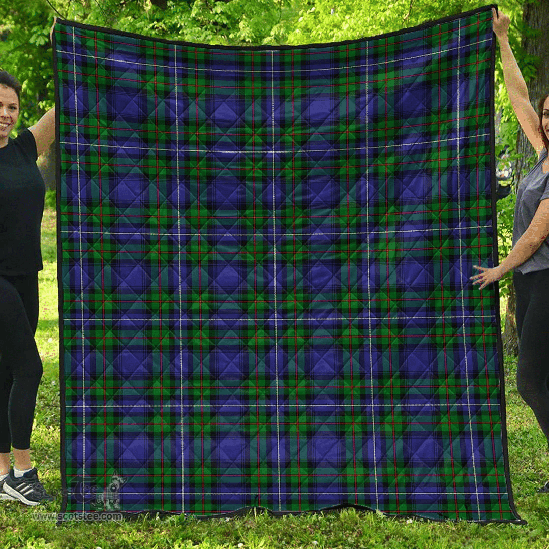 Scottish Robertson Hunting Modern Clan Tartan Quilt - Classic Scottish Plaid Tartan Plaid