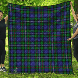 Scottish Robertson Hunting Modern Clan Tartan Quilt - Classic Scottish Plaid Tartan Plaid