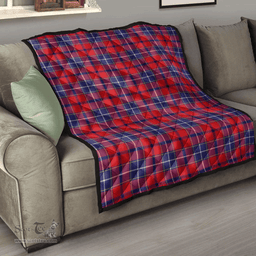 Scottish Wishart Dress Clan Tartan Quilt - Classic Scottish Plaid Tartan Plaid