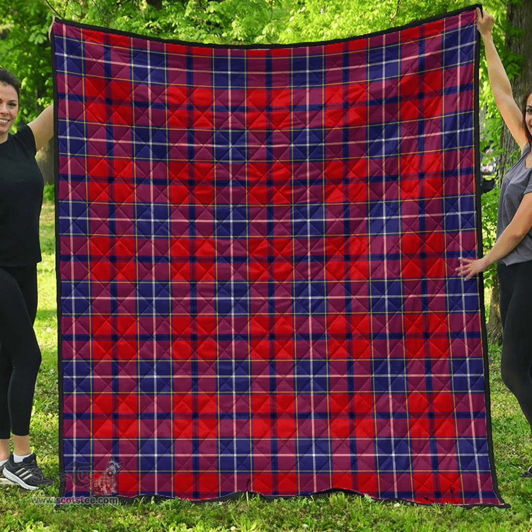Scottish Wishart Dress Clan Tartan Quilt - Classic Scottish Plaid Tartan Plaid