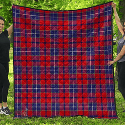 Scottish Wishart Dress Clan Tartan Quilt - Classic Scottish Plaid Tartan Plaid