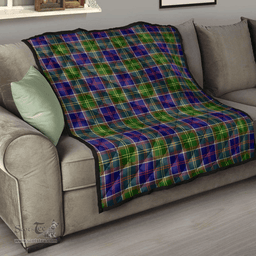 Scottish Ayrshire District Clan Tartan Quilt - Classic Scottish Plaid Tartan Plaid