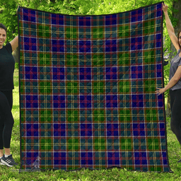 Scottish Ayrshire District Clan Tartan Quilt - Classic Scottish Plaid Tartan Plaid