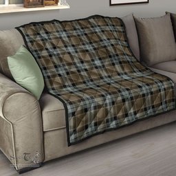 Scottish Graham of Menteith Weathered Clan Tartan Quilt - Classic Scottish Plaid Tartan Plaid