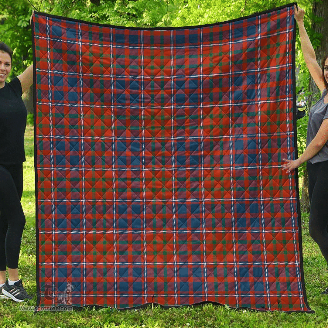Scottish Cameron of Lochiel Ancient Clan Tartan Quilt - Classic Scottish Plaid Tartan Plaid