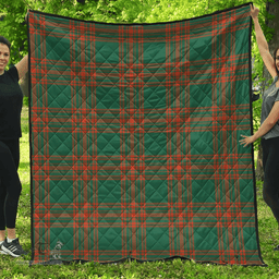 Scottish Menzies Green Ancient Clan Tartan Quilt - Classic Scottish Plaid Tartan Plaid