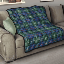 Scottish Davidson of Tulloch Clan Tartan Quilt - Classic Scottish Plaid Tartan Plaid