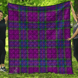 Scottish Wardlaw Modern Clan Tartan Quilt - Classic Scottish Plaid Tartan Plaid