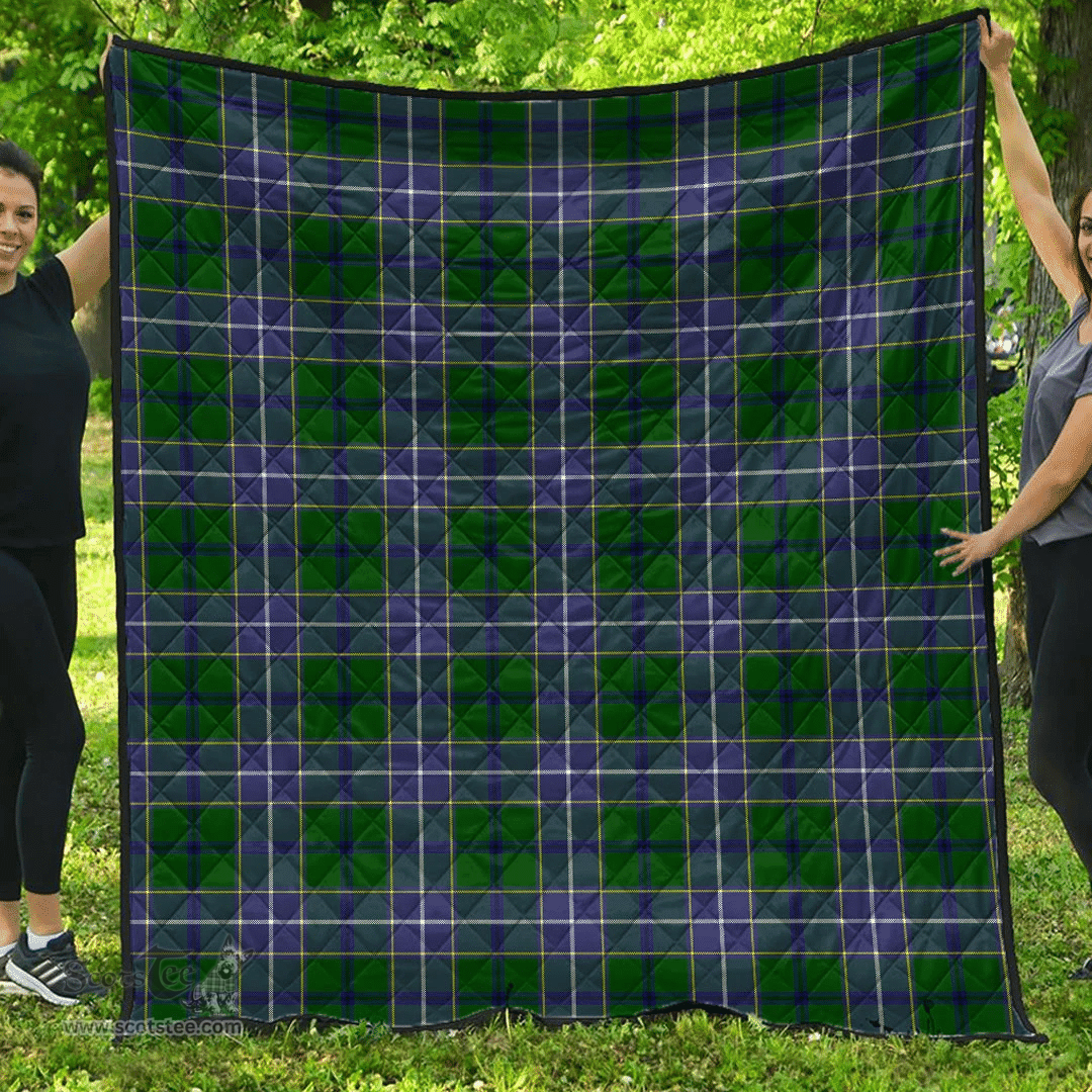 Scottish Wishart Hunting Modern Clan Tartan Quilt - Classic Scottish Plaid Tartan Plaid