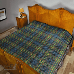 Scottish MacLellan Ancient Clan Tartan Quilt - Classic Scottish Plaid Tartan Plaid