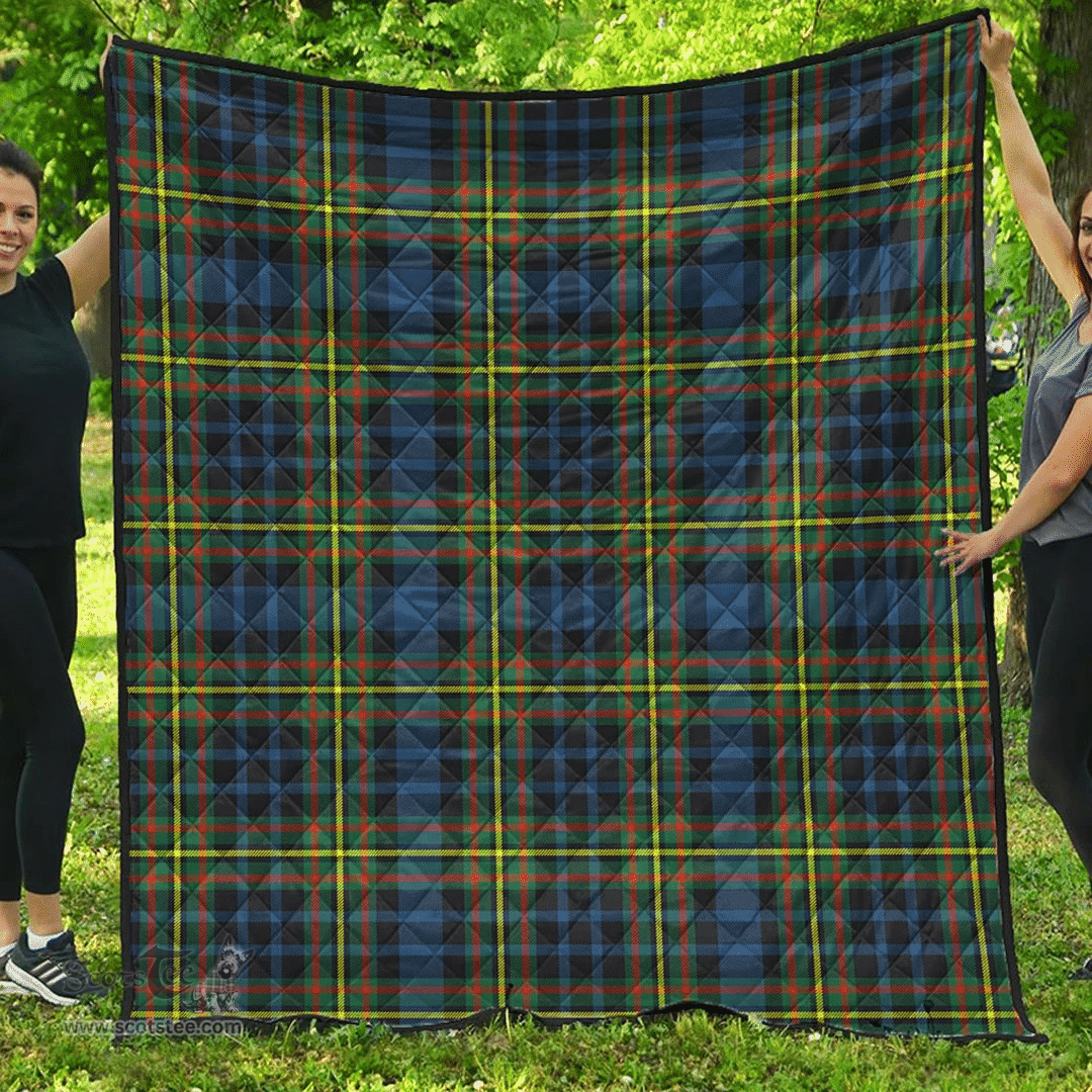 Scottish MacLellan Ancient Clan Tartan Quilt - Classic Scottish Plaid Tartan Plaid