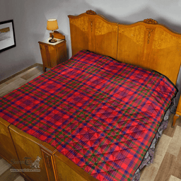 Scottish Murray of Tulloch Modern Clan Tartan Quilt - Classic Scottish Plaid Tartan Plaid