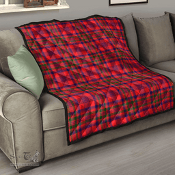 Scottish Murray of Tulloch Modern Clan Tartan Quilt - Classic Scottish Plaid Tartan Plaid