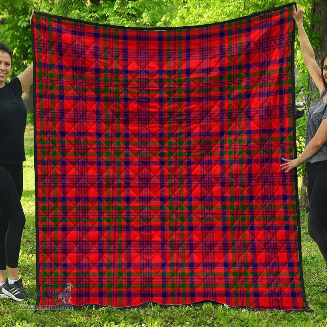 Scottish Murray of Tulloch Modern Clan Tartan Quilt - Classic Scottish Plaid Tartan Plaid
