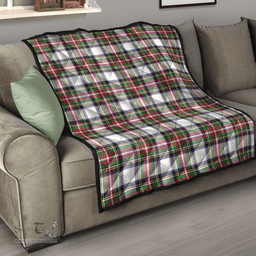 Scottish Stewart Dress Modern Clan Tartan Quilt - Classic Scottish Plaid Tartan Plaid