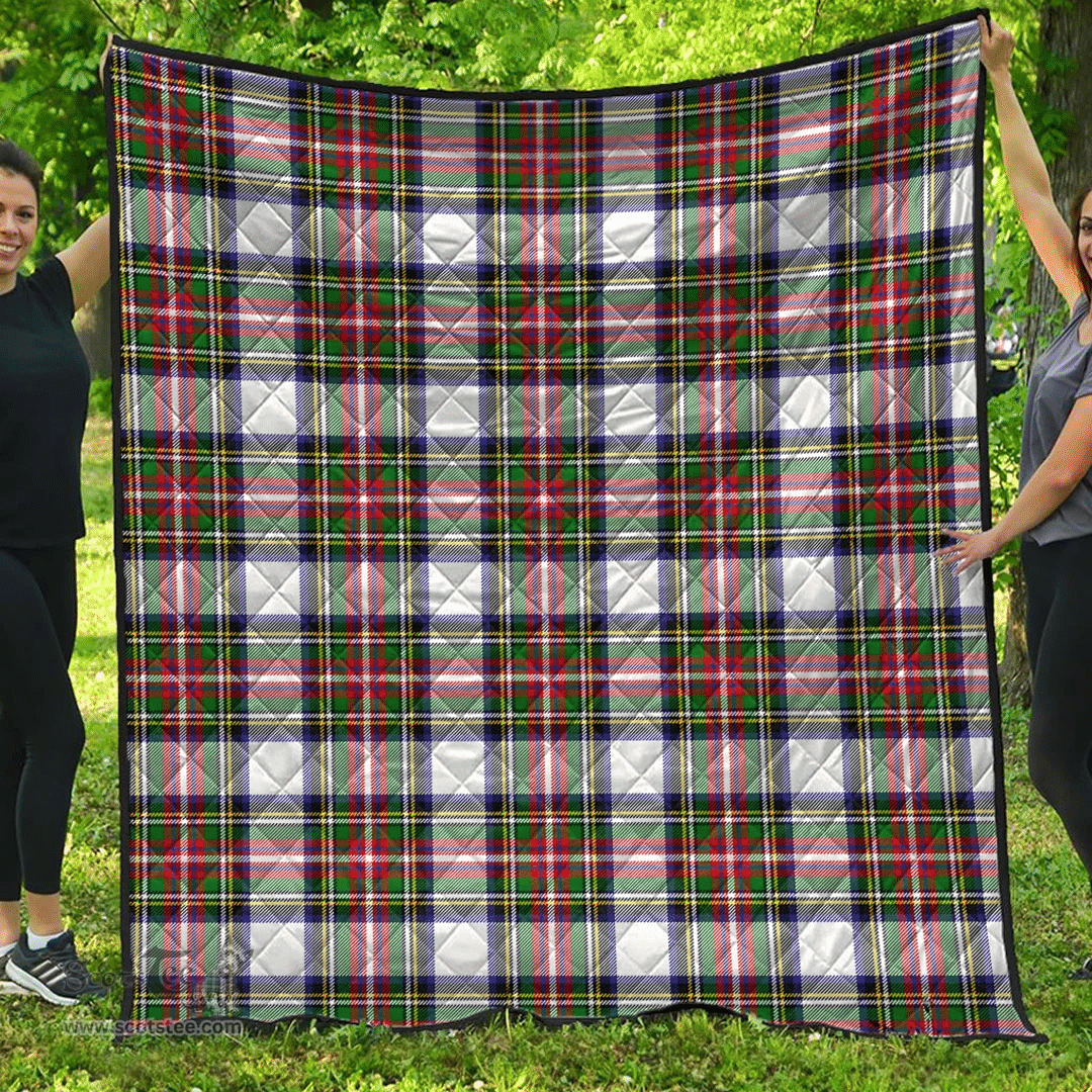 Scottish Stewart Dress Modern Clan Tartan Quilt - Classic Scottish Plaid Tartan Plaid