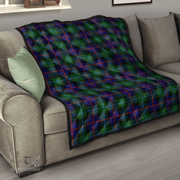 Scottish Campbell of Cawdor Modern Clan Tartan Quilt - Classic Scottish Plaid Tartan Plaid