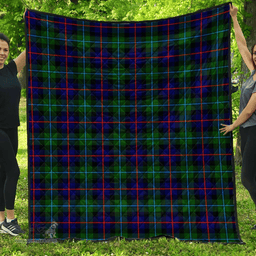 Scottish Campbell of Cawdor Modern Clan Tartan Quilt - Classic Scottish Plaid Tartan Plaid