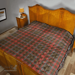 Scottish MacKintosh Hunting Weathered Clan Tartan Quilt - Classic Scottish Plaid Tartan Plaid