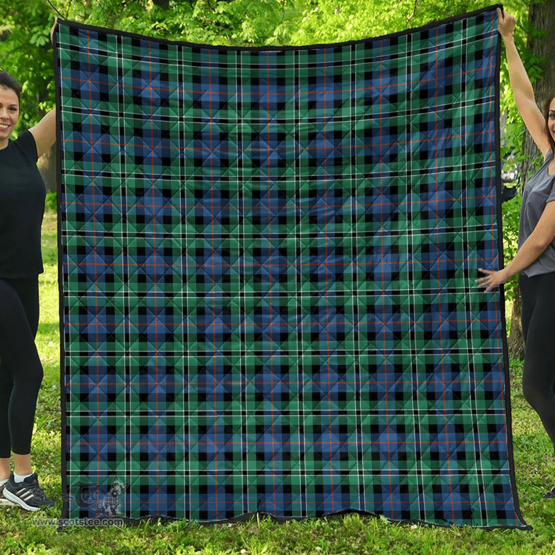Scottish Rose Hunting Ancient Clan Tartan Quilt - Classic Scottish Plaid Tartan Plaid