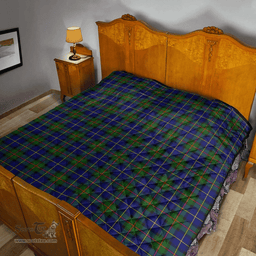 Scottish MacLeod of Harris Modern Clan Tartan Quilt - Classic Scottish Plaid Tartan Plaid