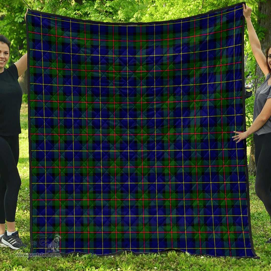 Scottish MacLeod of Harris Modern Clan Tartan Quilt - Classic Scottish Plaid Tartan Plaid