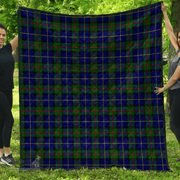 Scottish MacLeod of Harris Modern Clan Tartan Quilt - Classic Scottish Plaid Tartan Plaid