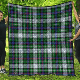 Scottish MacKenzie Dress Modern Clan Tartan Quilt - Classic Scottish Plaid Tartan Plaid