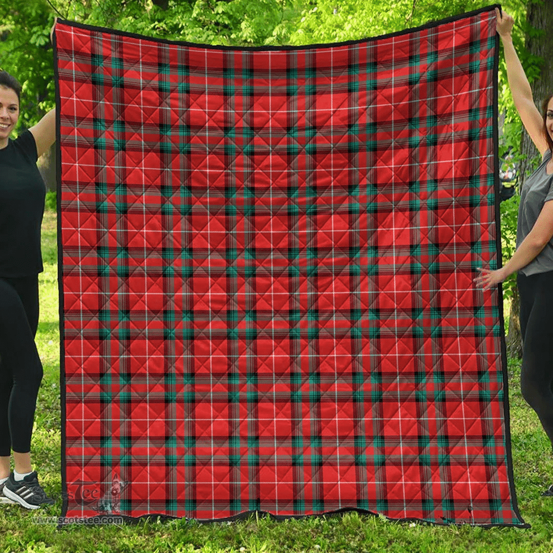 Scottish Stuart of Bute Clan Tartan Quilt - Classic Scottish Plaid Tartan Plaid