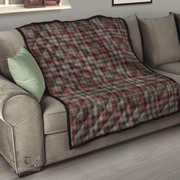 Scottish Nicolson Hunting Weathered Clan Tartan Quilt - Classic Scottish Plaid Tartan Plaid