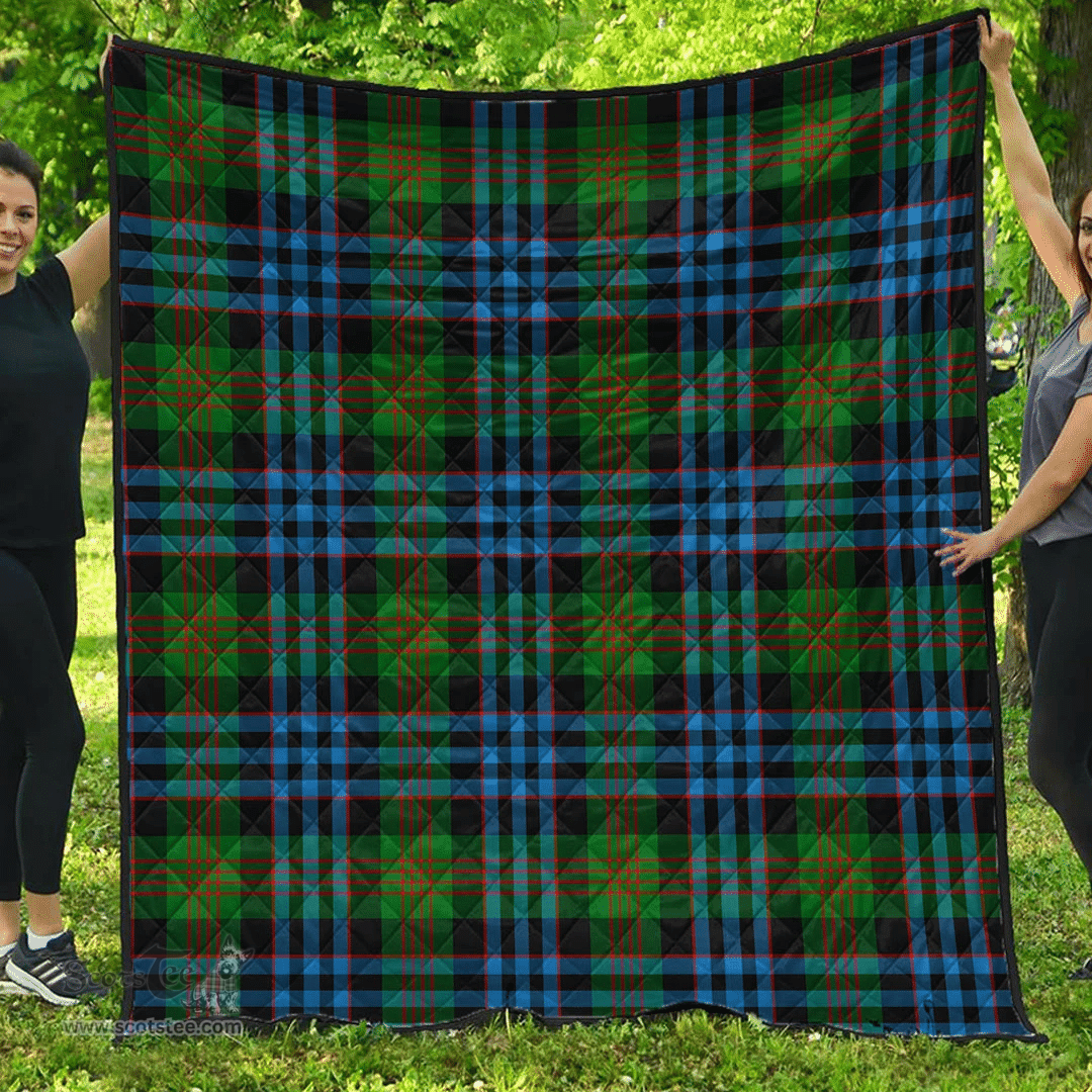 Scottish Newlands of Lauriston Clan Tartan Quilt - Classic Scottish Plaid Tartan Plaid