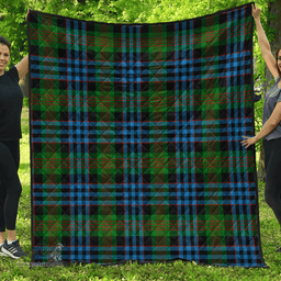 Scottish Newlands of Lauriston Clan Tartan Quilt - Classic Scottish Plaid Tartan Plaid