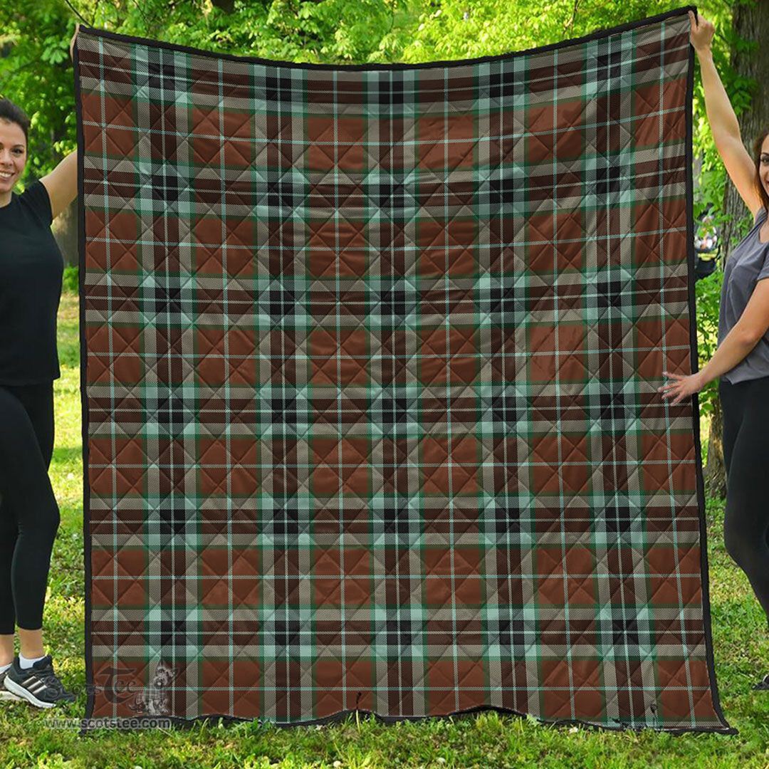 Scottish Thomson Hunting Modern Clan Tartan Quilt - Classic Scottish Plaid Tartan Plaid