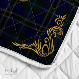 Scottish Weir Clan Badge Tartan Celtic Deer - Tartan Plaid Quilt - Scottish Quilt Scottish Plaid Tartan Plaid - ScotsTee - scotstee.com
