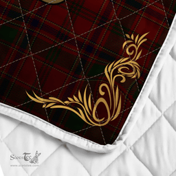 Scottish Munro Clan Badge Tartan Celtic Deer - Tartan Plaid Quilt - Scottish Quilt Scottish Plaid Tartan Plaid - ScotsTee - scotstee.com