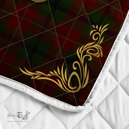 Scottish Turnbull Clan Badge Tartan Celtic Deer - Tartan Plaid Quilt - Scottish Quilt Scottish Plaid Tartan Plaid - ScotsTee - scotstee.com