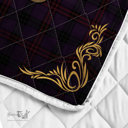 Scottish Montgomery Clan Badge Tartan Celtic Deer - Tartan Plaid Quilt - Scottish Quilt Scottish Plaid Tartan Plaid - ScotsTee - scotstee.com