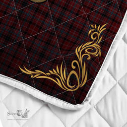 Scottish Straiton Clan Badge Tartan Celtic Deer - Tartan Plaid Quilt - Scottish Quilt Scottish Plaid Tartan Plaid - ScotsTee - scotstee.com