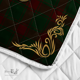 Scottish Middleton Clan Badge Tartan Celtic Deer - Tartan Plaid Quilt - Scottish Quilt Scottish Plaid Tartan Plaid - ScotsTee - scotstee.com