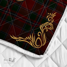 Scottish Spens Clan Badge Tartan Celtic Deer - Tartan Plaid Quilt - Scottish Quilt Scottish Plaid Tartan Plaid - ScotsTee - scotstee.com