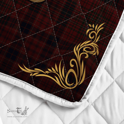 Scottish Lumsden Clan Badge Tartan Celtic Deer - Tartan Plaid Quilt - Scottish Quilt Scottish Plaid Tartan Plaid - ScotsTee - scotstee.com