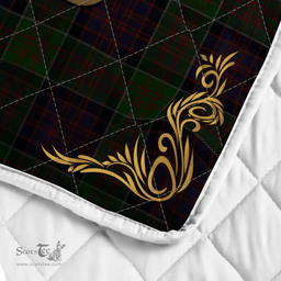 Scottish Macdonald Ranald Clan Badge Tartan Celtic Deer - Tartan Plaid Quilt - Scottish Quilt Scottish Plaid Tartan Plaid - ScotsTee - scotstee.com