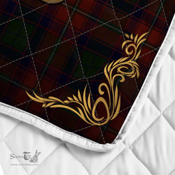 Scottish Charteris Earls Of Wemyss Clan Badge Tartan Celtic Deer - Tartan Plaid Quilt - Scottish Quilt Scottish Plaid Tartan Plaid - ScotsTee - scotstee.com