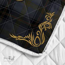 Scottish Bell Clan Badge Tartan Celtic Deer - Tartan Plaid Quilt - Scottish Quilt Scottish Plaid Tartan Plaid - ScotsTee - scotstee.com