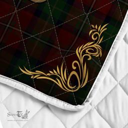 Scottish Boyd Clan Badge Tartan Celtic Deer - Tartan Plaid Quilt - Scottish Quilt Scottish Plaid Tartan Plaid - ScotsTee - scotstee.com