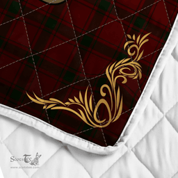 Scottish Macdonald Of Sleat Clan Badge Tartan Celtic Deer - Tartan Plaid Quilt - Scottish Quilt Scottish Plaid Tartan Plaid - ScotsTee - scotstee.com