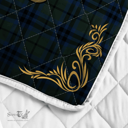 Scottish Falconer Clan Badge Tartan Celtic Deer - Tartan Plaid Quilt - Scottish Quilt Scottish Plaid Tartan Plaid - ScotsTee - scotstee.com