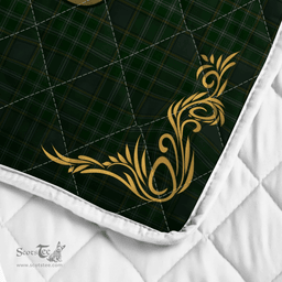 Scottish Currie Or Curry Clan Badge Tartan Celtic Deer - Tartan Plaid Quilt - Scottish Quilt Scottish Plaid Tartan Plaid - ScotsTee - scotstee.com