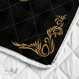 Scottish Lyle Clan Badge Tartan Celtic Deer - Tartan Plaid Quilt - Scottish Quilt Scottish Plaid Tartan Plaid - ScotsTee - scotstee.com