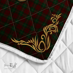 Scottish Gartshore Clan Badge Tartan Celtic Deer - Tartan Plaid Quilt - Scottish Quilt Scottish Plaid Tartan Plaid - ScotsTee - scotstee.com